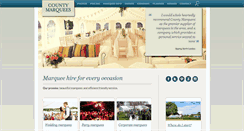 Desktop Screenshot of countymarquees.com
