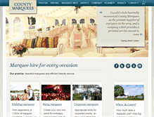 Tablet Screenshot of countymarquees.com